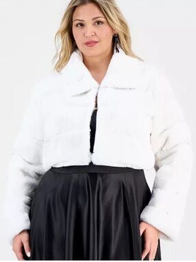 BCX invitee  Trendy Plus Size Fleece Jacket